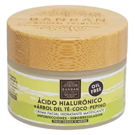 BanBan Crema Facial Árbol del Té y Ácido Hialurónico 50 ml