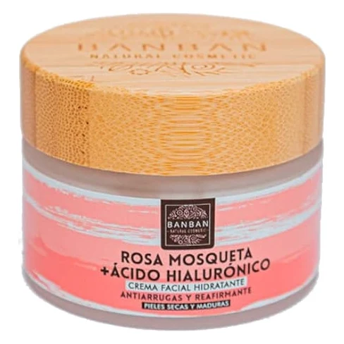 BanBan Crema Facial Rosa Mosqueta y Ácido Hialurónico 50 ml